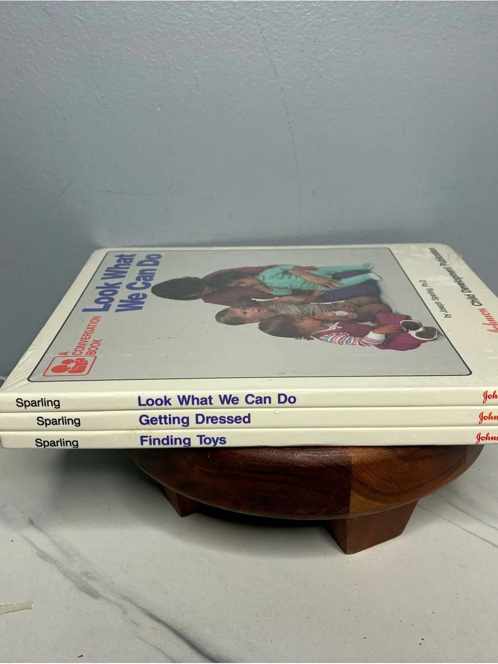 1985 Johnson & Johnson Conversation Books Set of 3 Sealed Child Development